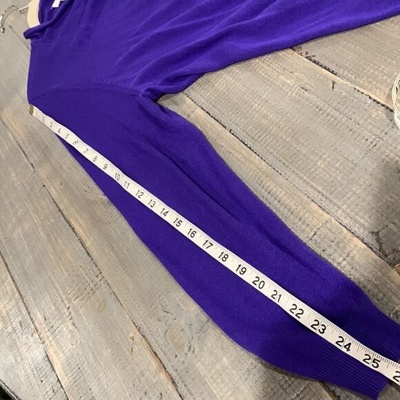 Chicos Drape Purple Cardigan  - Picture 10 of 11